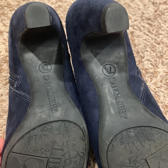 Sam & Libby Blue Booties - Size 7.5 - Picture 6 of 6